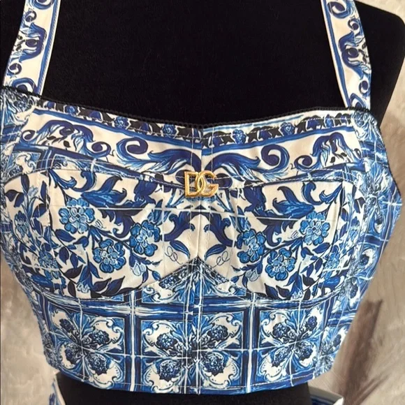 Dolce & Gabbana Blue and White Skirt Set - Picture 3 of 8